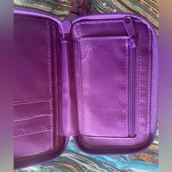 Sassy multicolored purple Vera Bradley wallet. Measures apx 6 x 4”. EUC - Picture 11 of 11